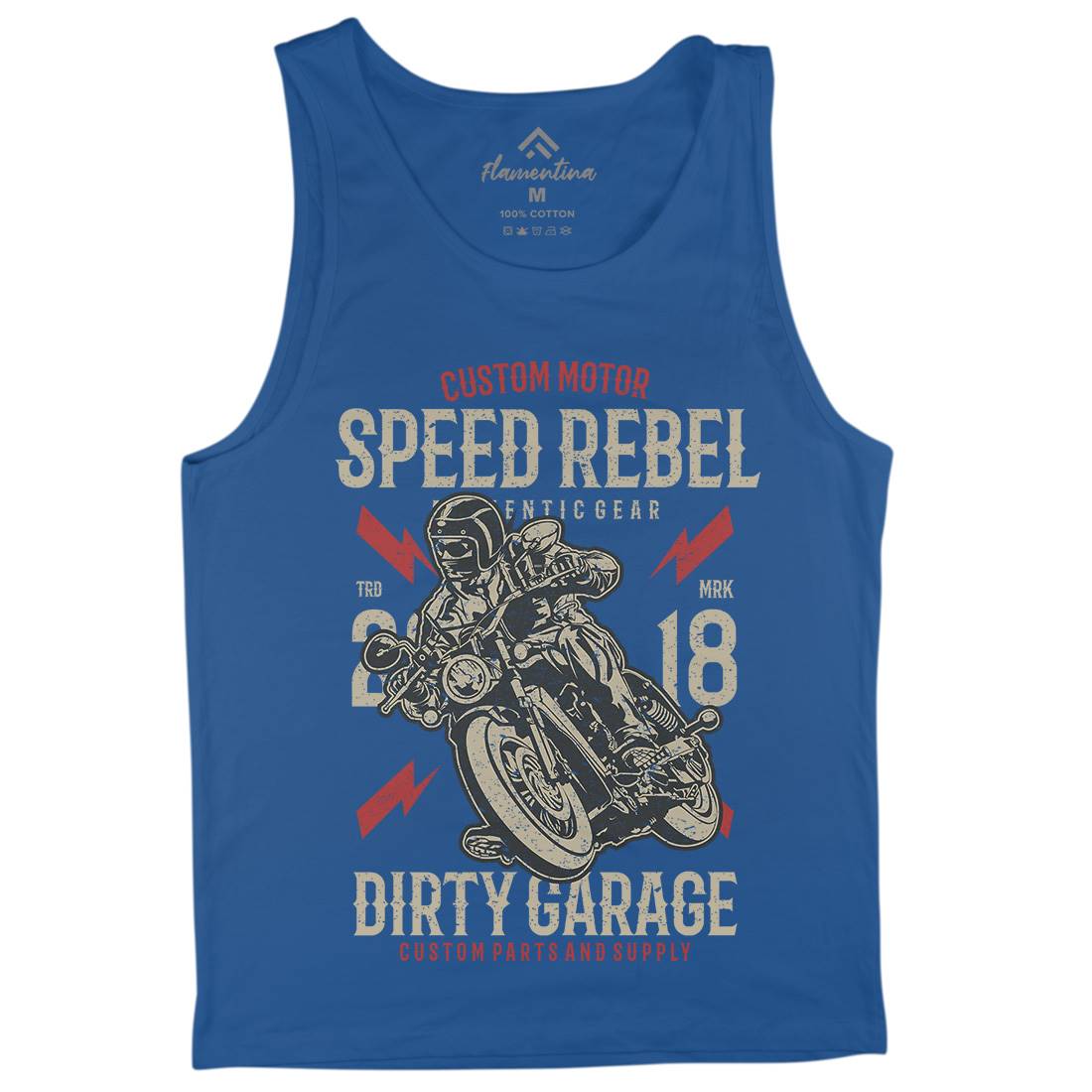 Speed Rebel Mens Tank Top Vest Motorcycles A763