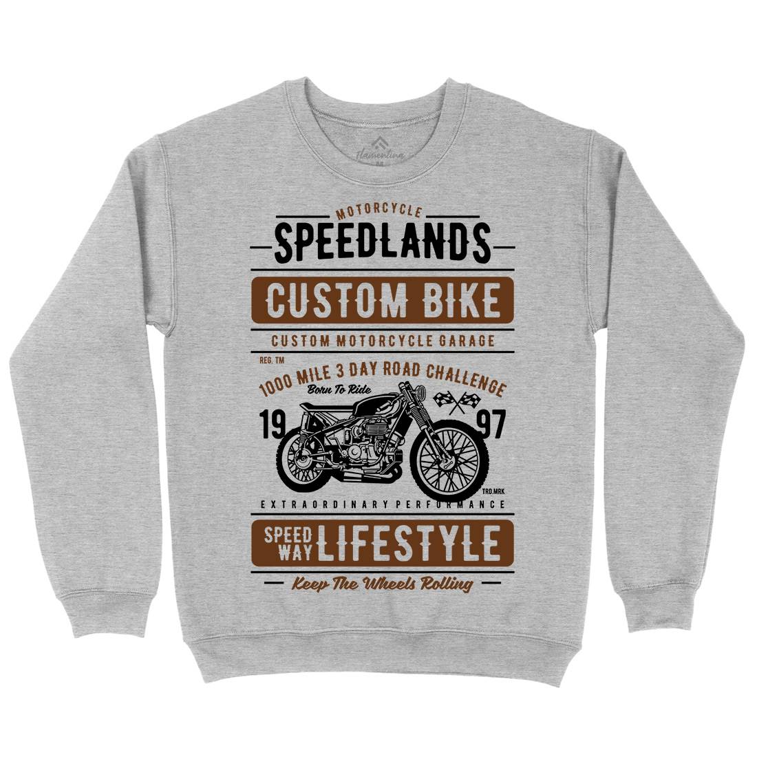 Speedlands Kids Crew Neck Sweatshirt Motorcycles A764