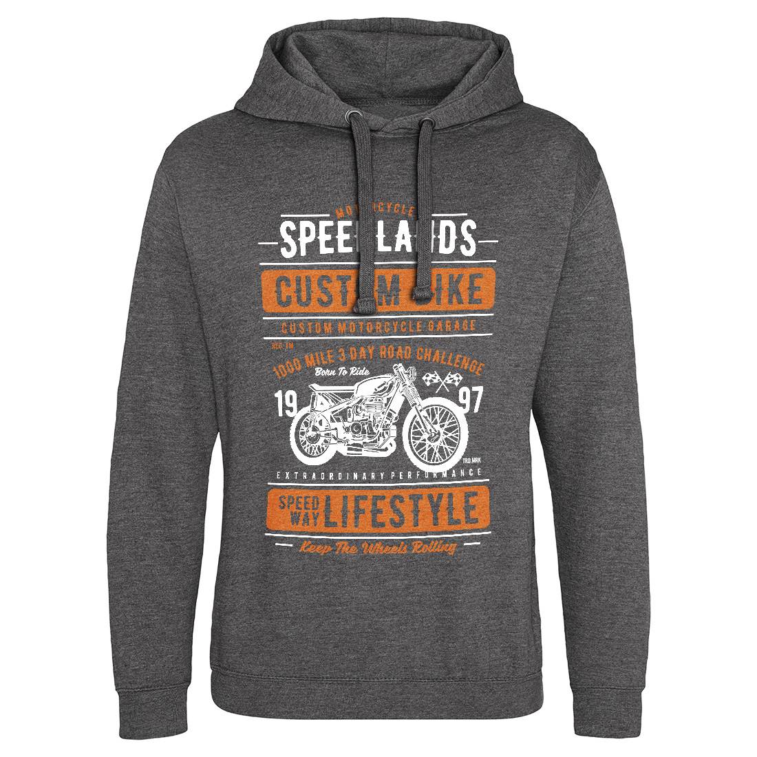 Speedlands Mens Hoodie Without Pocket Motorcycles A764