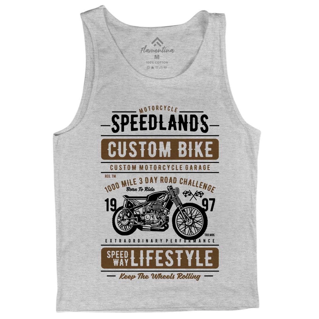 Speedlands Mens Tank Top Vest Motorcycles A764