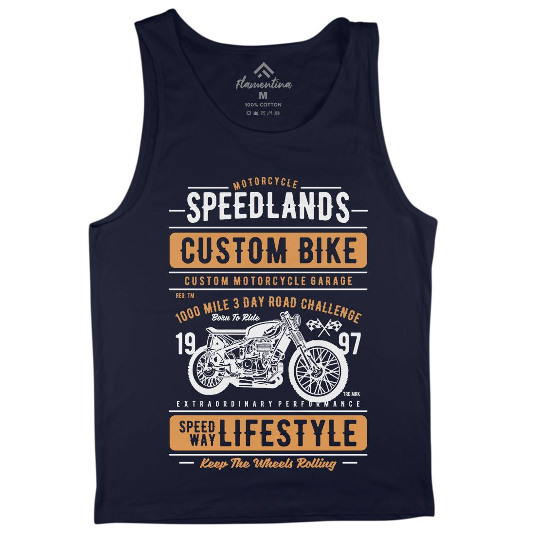Speedlands Mens Tank Top Vest Motorcycles A764