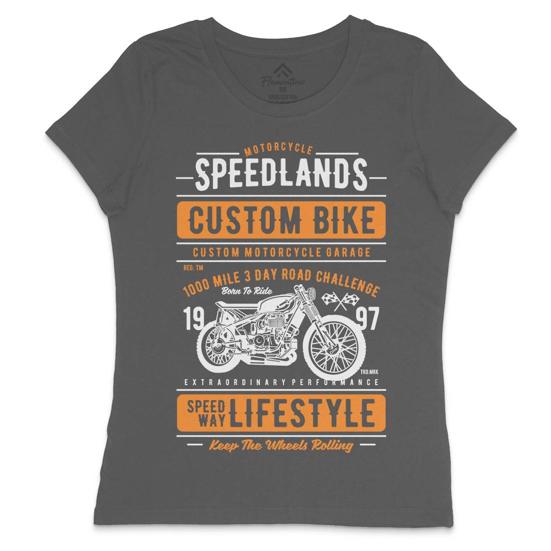Speedlands Womens Crew Neck T-Shirt Motorcycles A764