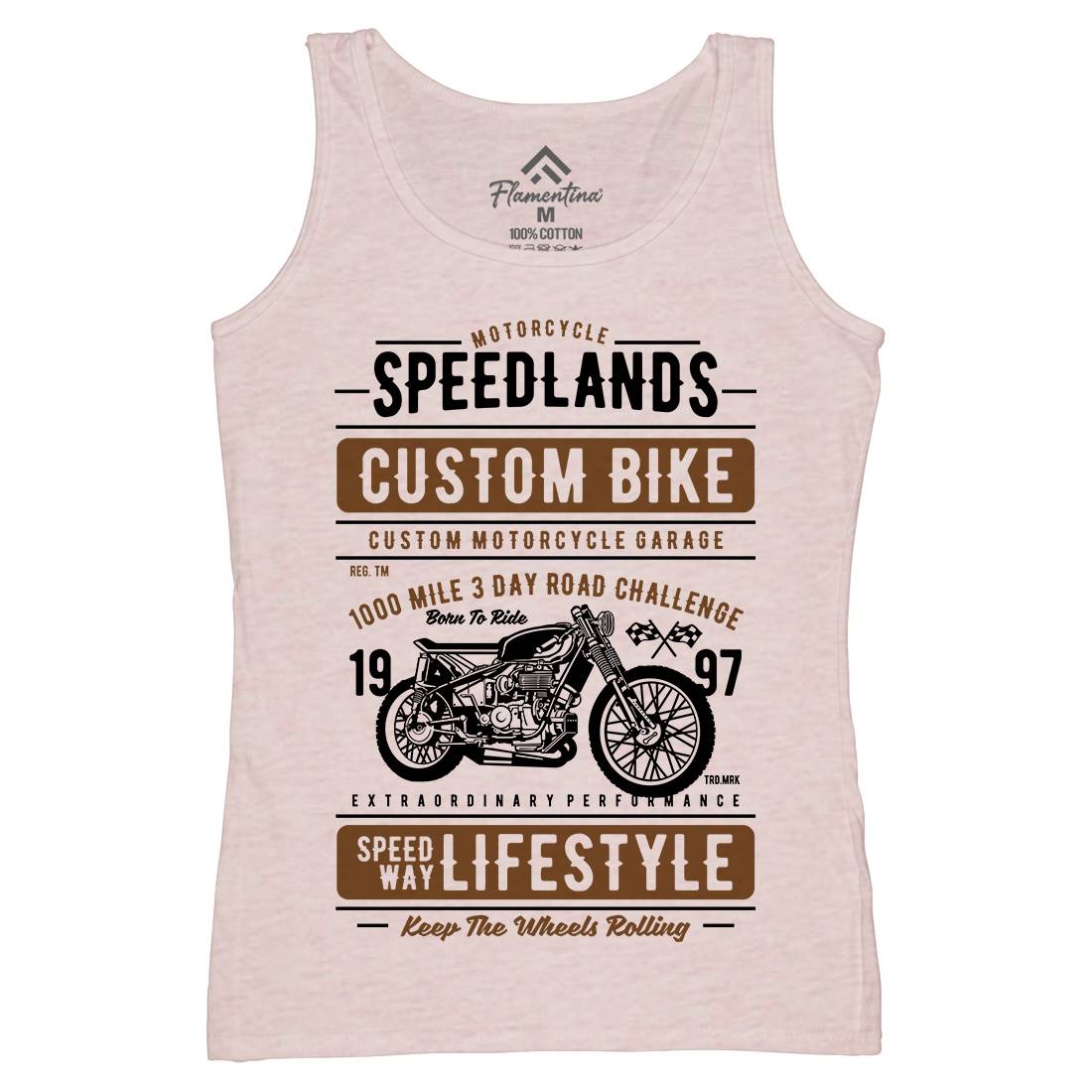 Speedlands Womens Organic Tank Top Vest Motorcycles A764