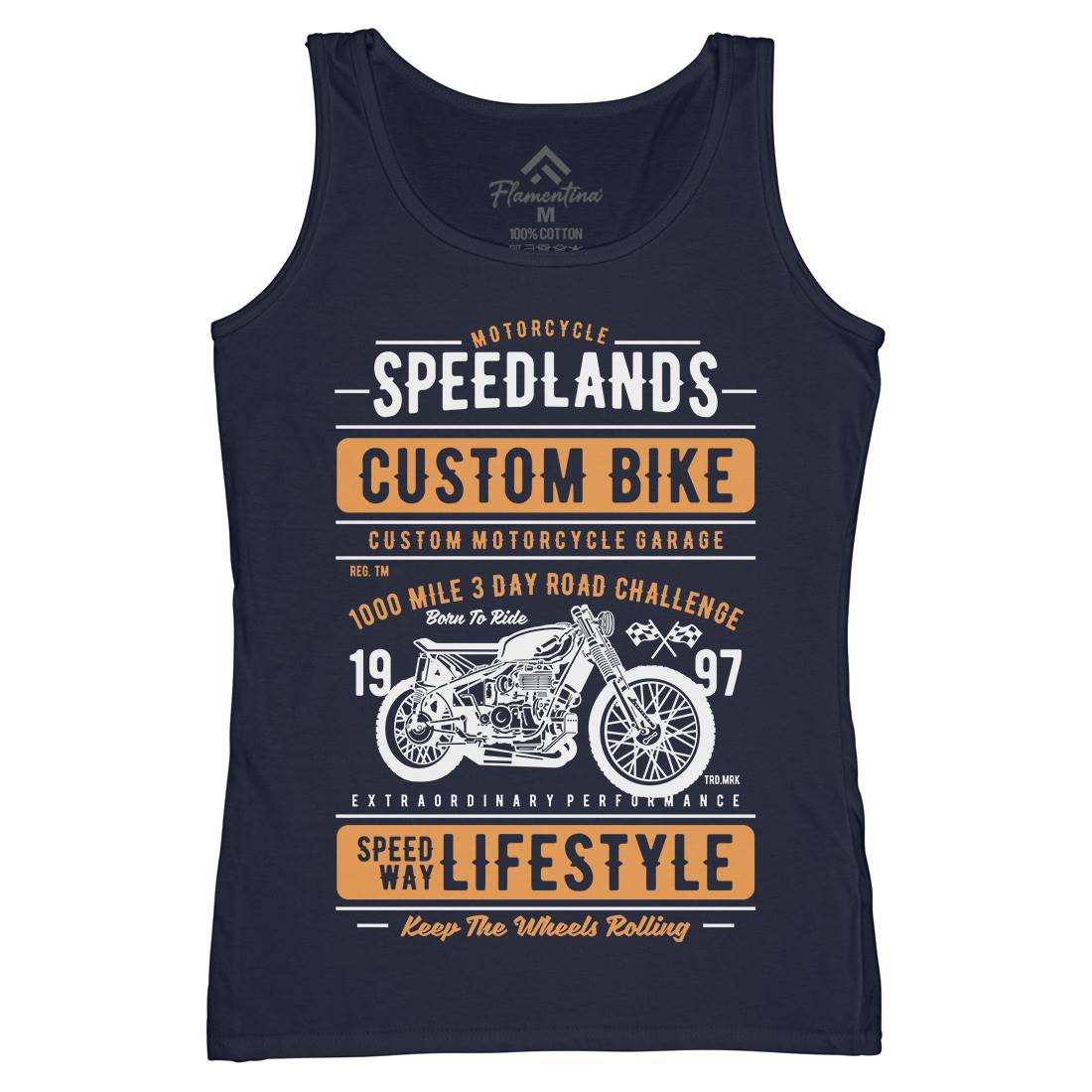 Speedlands Womens Organic Tank Top Vest Motorcycles A764