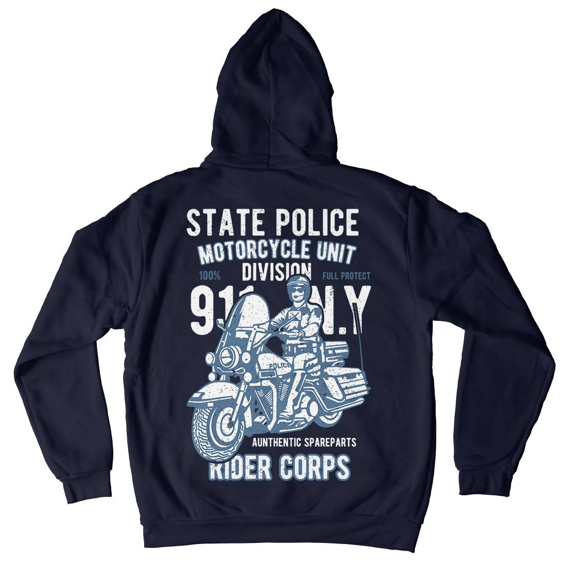 State Police Kids Crew Neck Hoodie Army A765