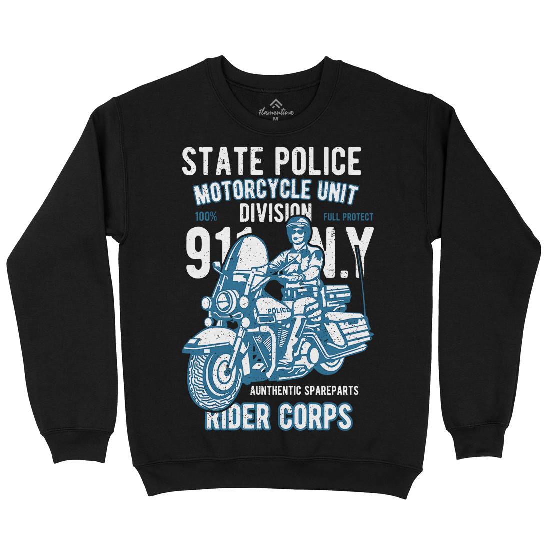 State Police Kids Crew Neck Sweatshirt Army A765