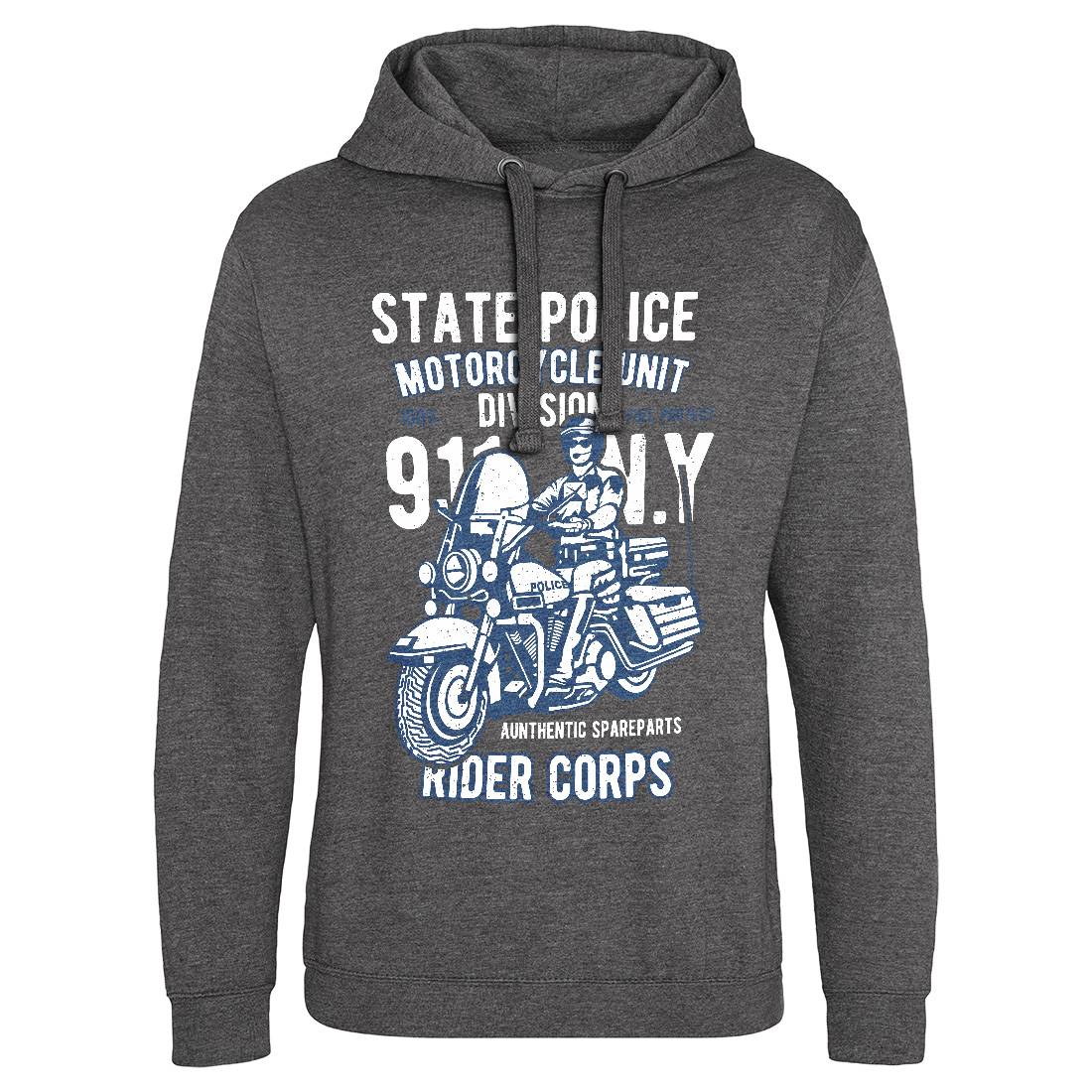 State Police Mens Hoodie Without Pocket Army A765