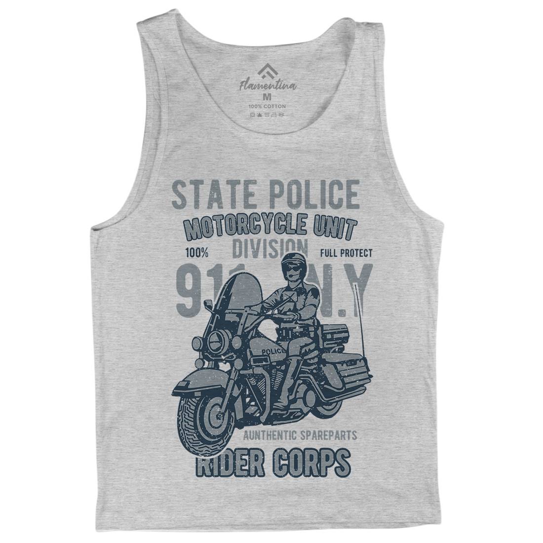 State Police Mens Tank Top Vest Army A765