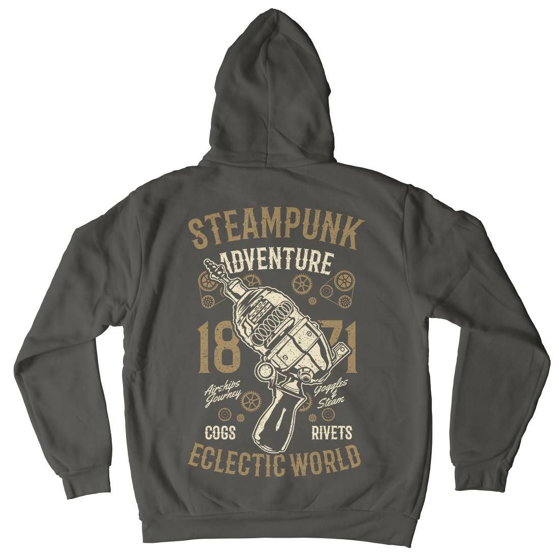 Adventure Mens Hoodie With Pocket Steampunk A766