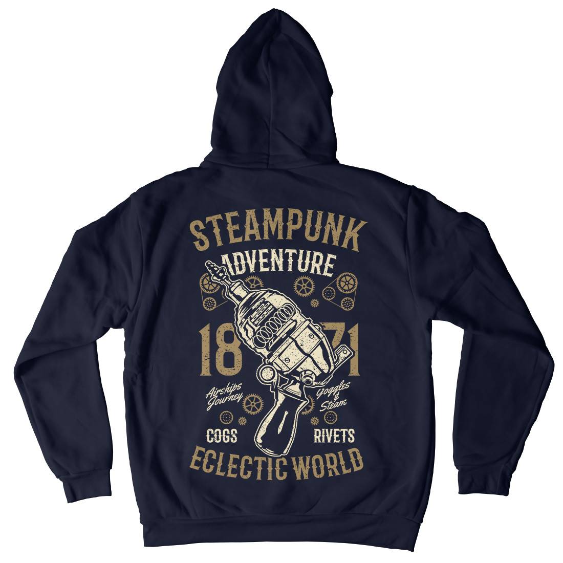 Adventure Mens Hoodie With Pocket Steampunk A766
