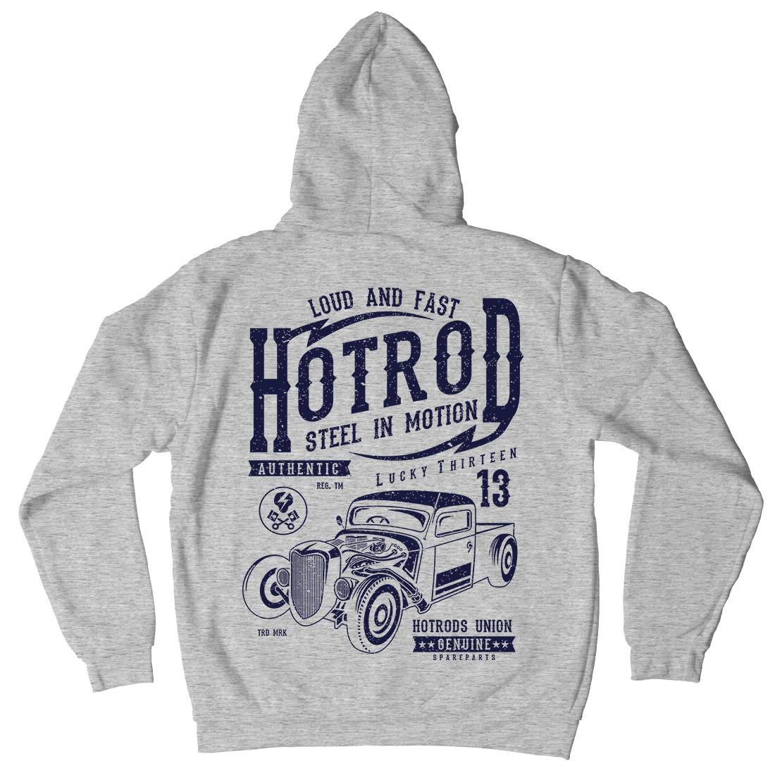 Steel In Motion Mens Hoodie With Pocket Cars A767