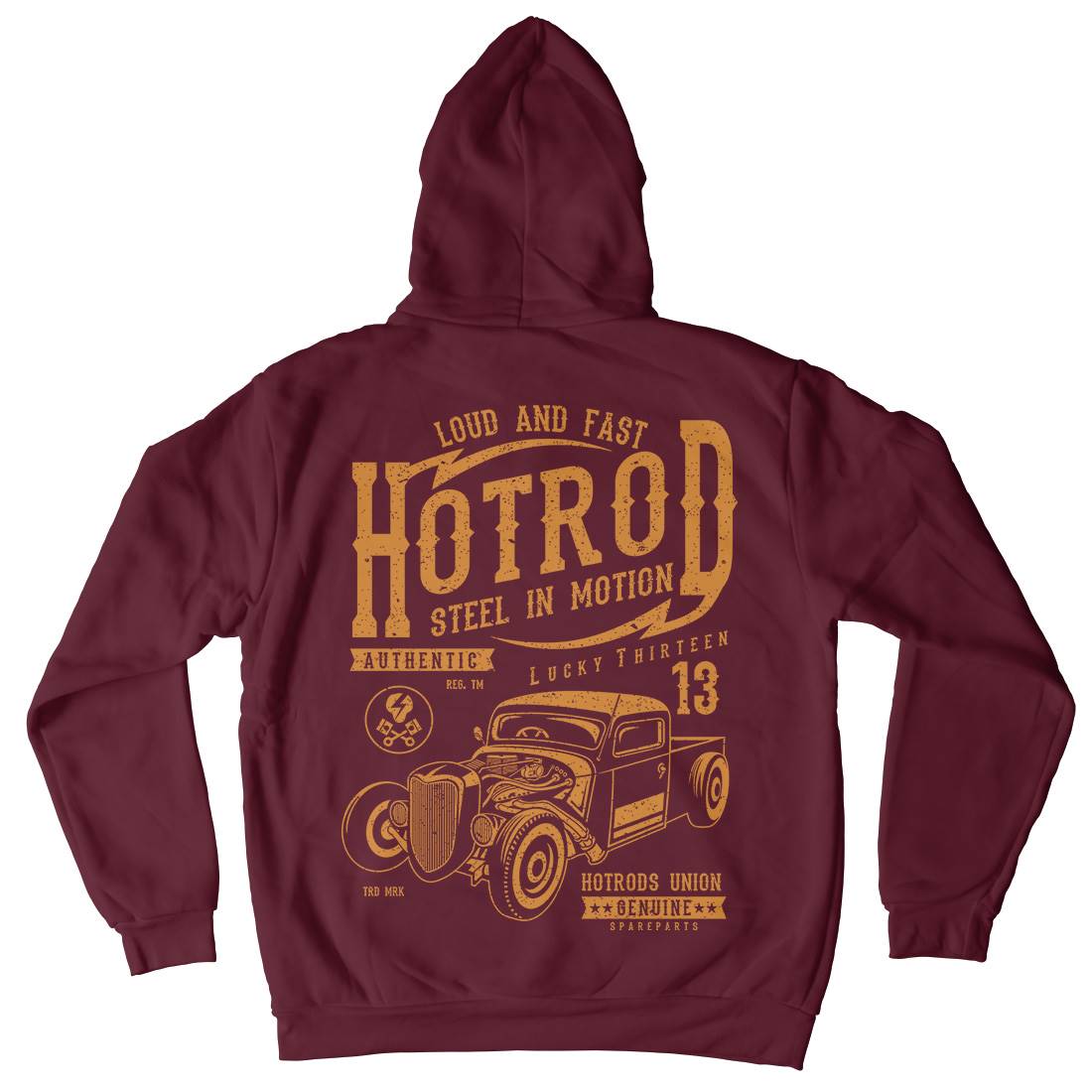 Steel In Motion Mens Hoodie With Pocket Cars A767