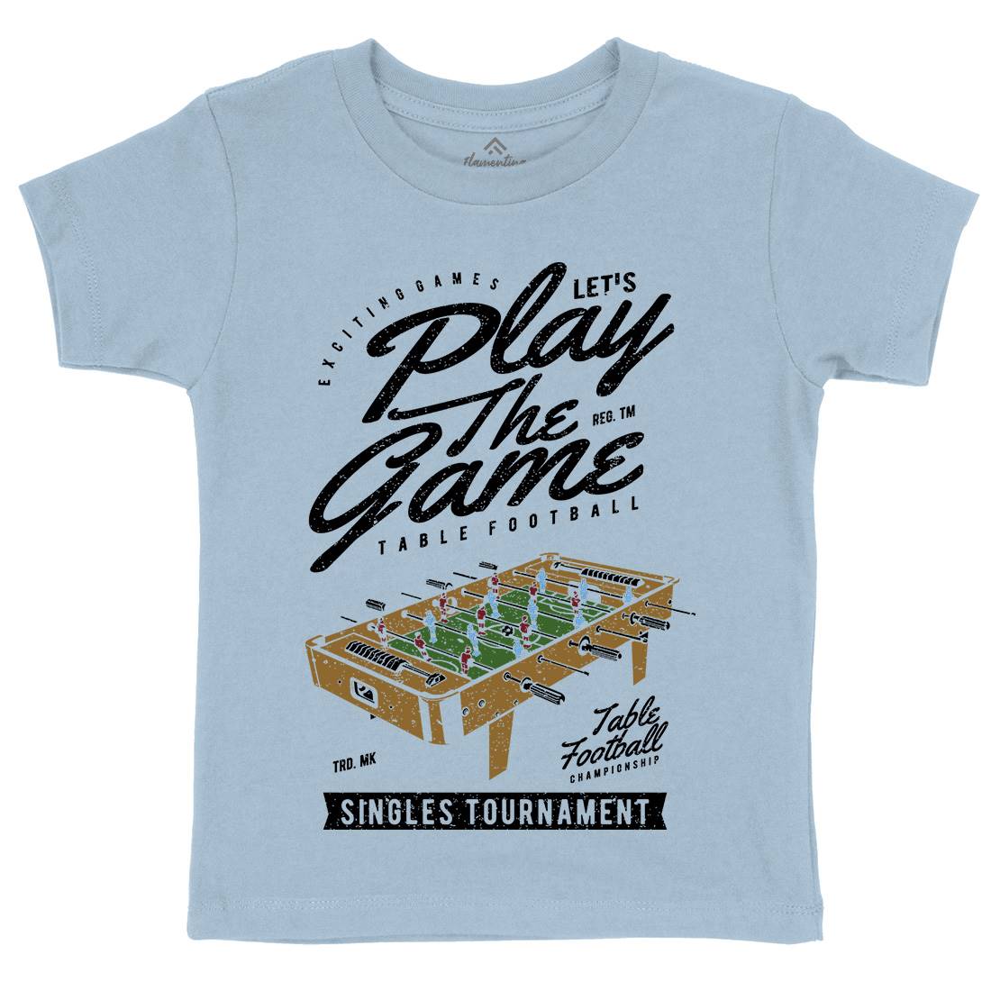 Table Football Kids Organic Crew Neck T-Shirt Sport A769
