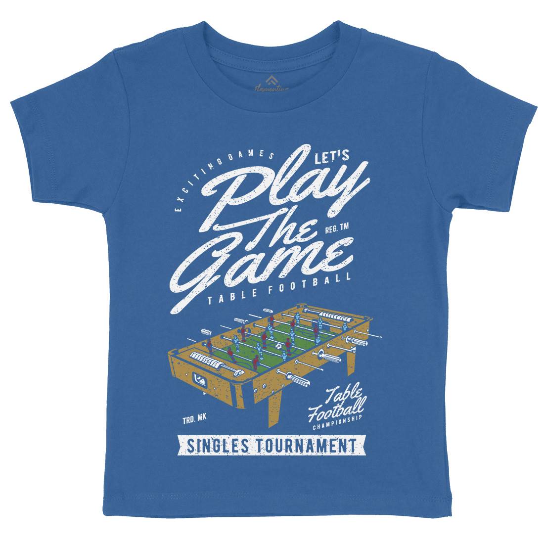 Table Football Kids Crew Neck T-Shirt Sport A769