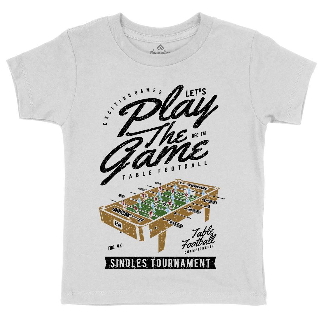 Table Football Kids Organic Crew Neck T-Shirt Sport A769