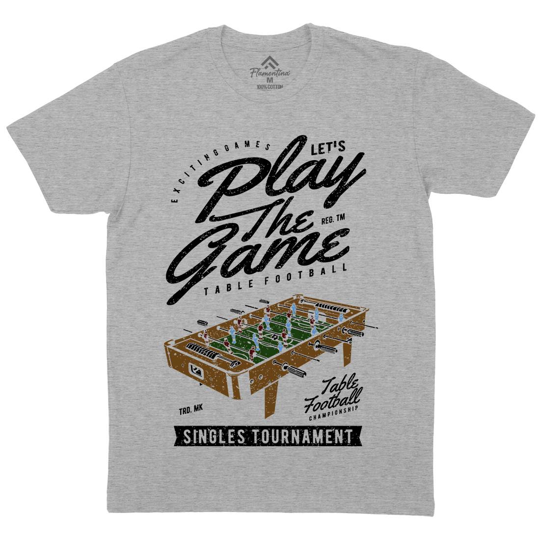 Table Football Mens Crew Neck T-Shirt Sport A769