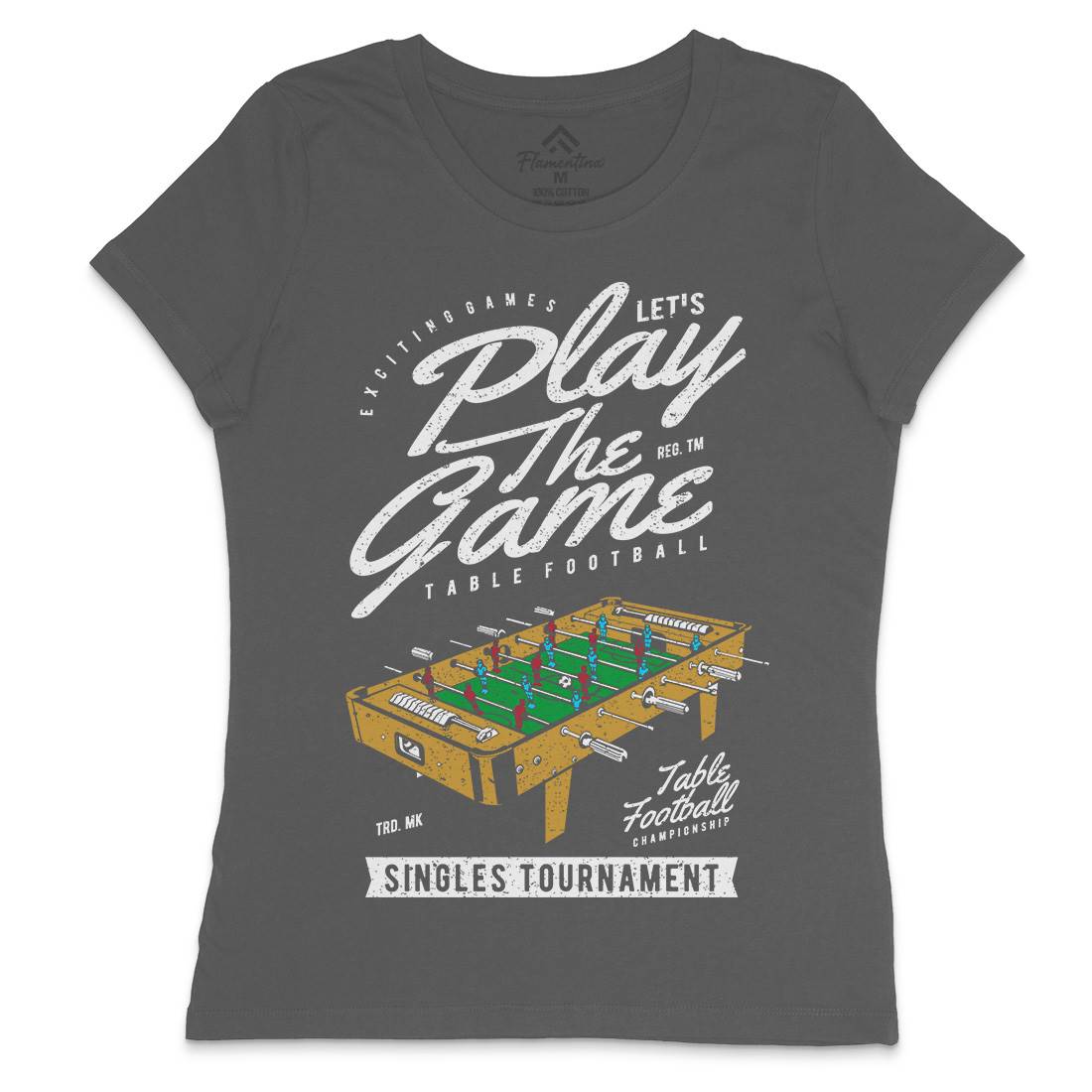 Table Football Womens Crew Neck T-Shirt Sport A769