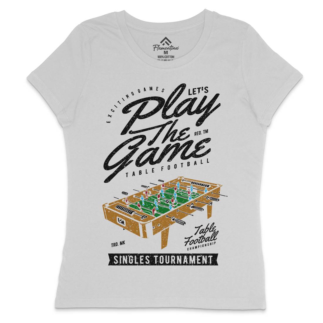 Table Football Womens Crew Neck T-Shirt Sport A769