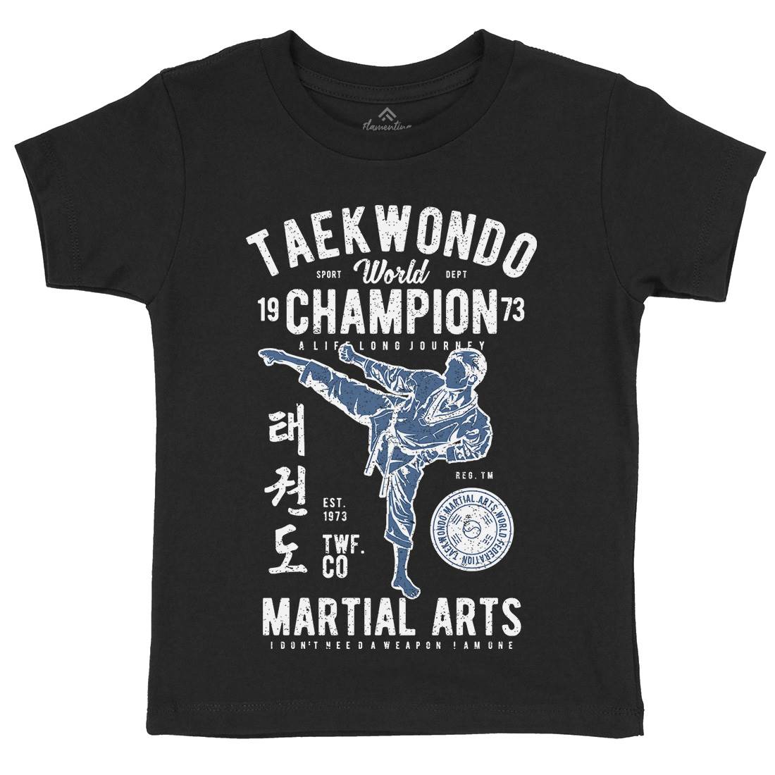 Taekwondo Kids Organic Crew Neck T-Shirt Sport A770