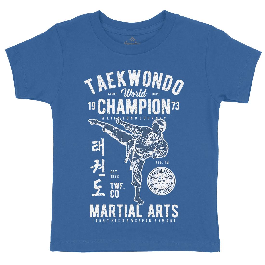 Taekwondo Kids Crew Neck T-Shirt Sport A770