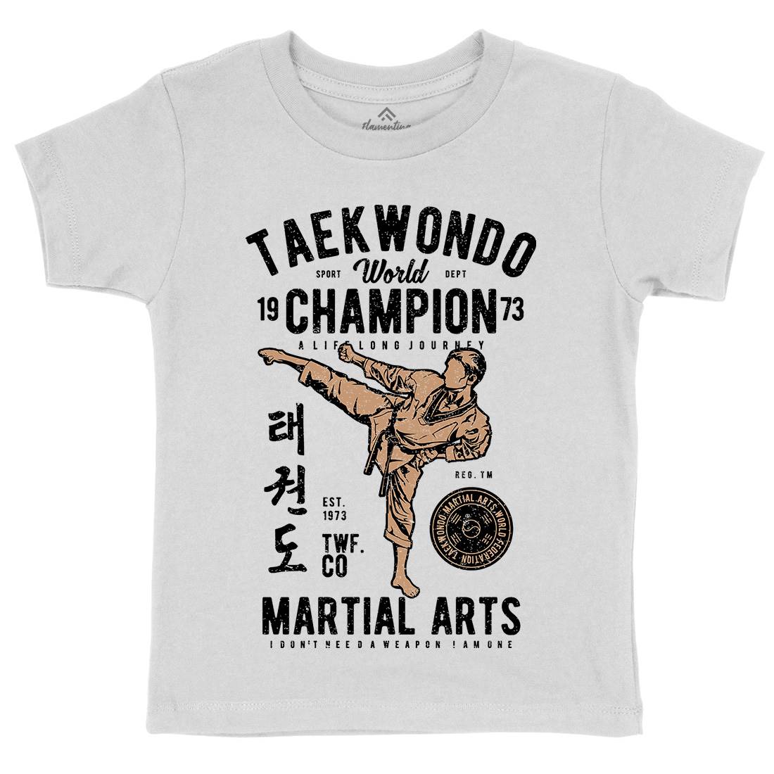 Taekwondo Kids Crew Neck T-Shirt Sport A770