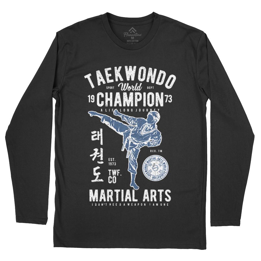 Taekwondo Mens Long Sleeve T-Shirt Sport A770