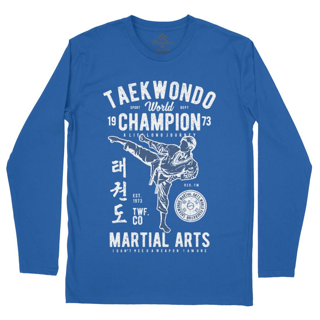 Taekwondo Mens Long Sleeve T-Shirt Sport A770