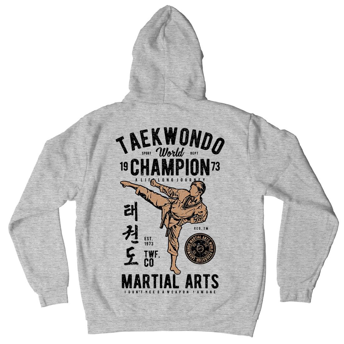 Taekwondo Mens Hoodie With Pocket Sport A770