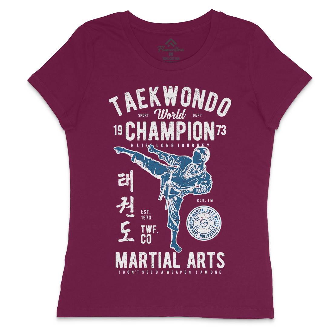 Taekwondo Womens Crew Neck T-Shirt Sport A770