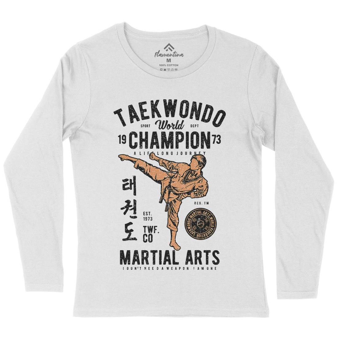 Taekwondo Womens Long Sleeve T-Shirt Sport A770