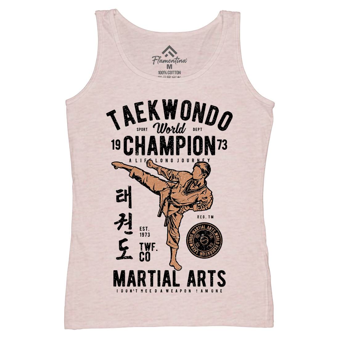 Taekwondo Womens Organic Tank Top Vest Sport A770