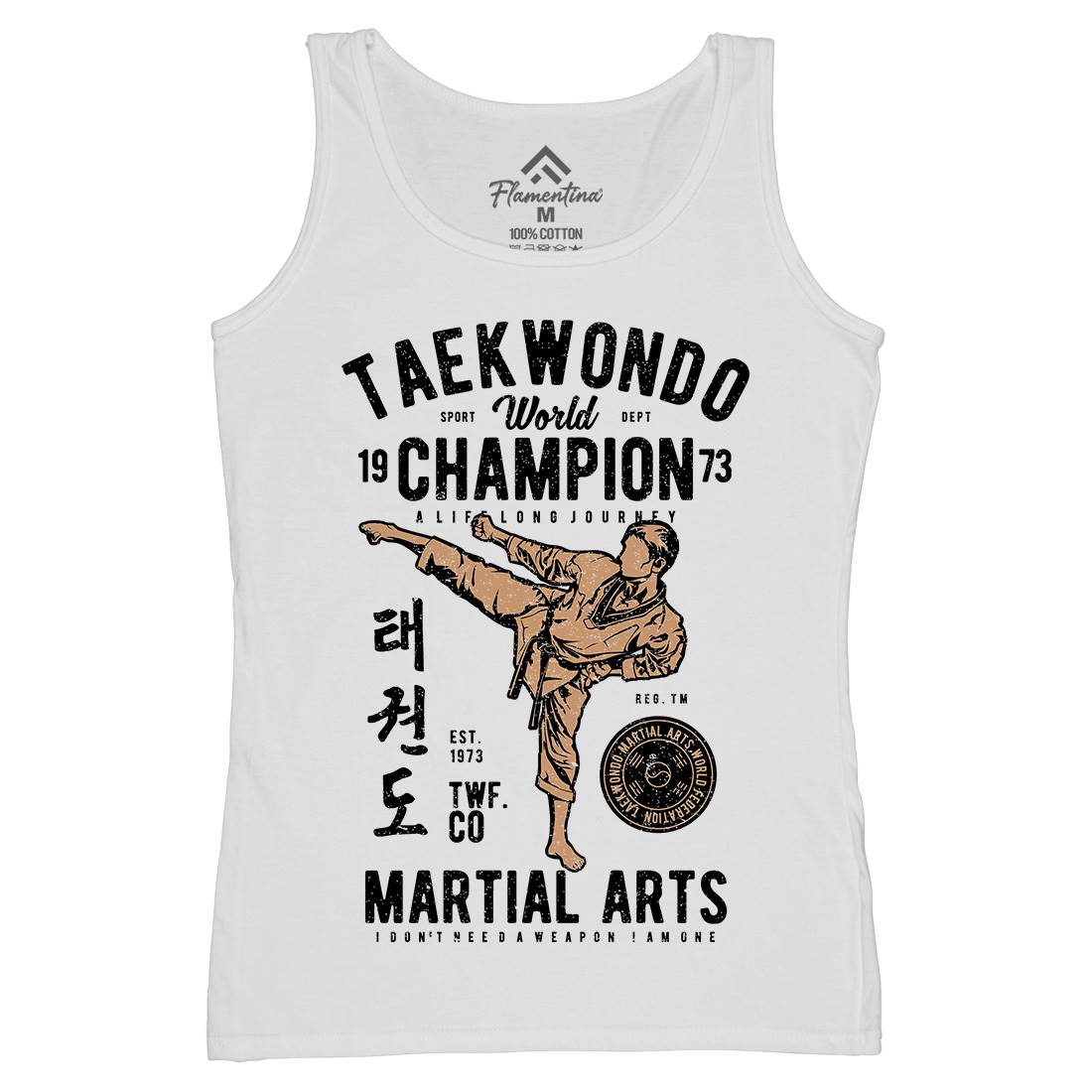 Taekwondo Womens Organic Tank Top Vest Sport A770