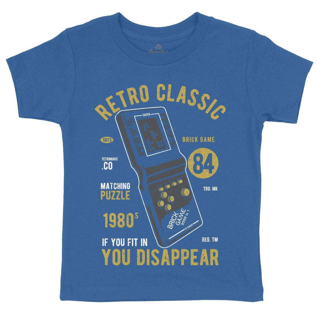 Brick Game Kids Crew Neck T-Shirt Geek A771