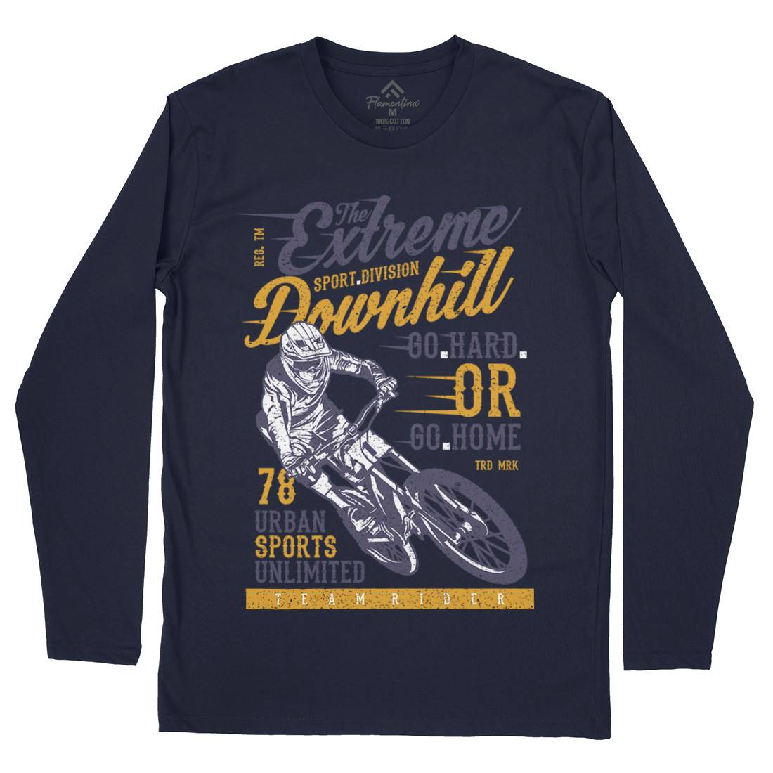 Extreme Downhill Mens Long Sleeve T-Shirt Bikes A772