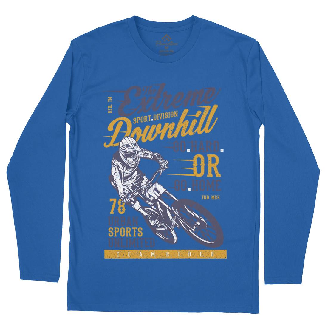 Extreme Downhill Mens Long Sleeve T-Shirt Bikes A772