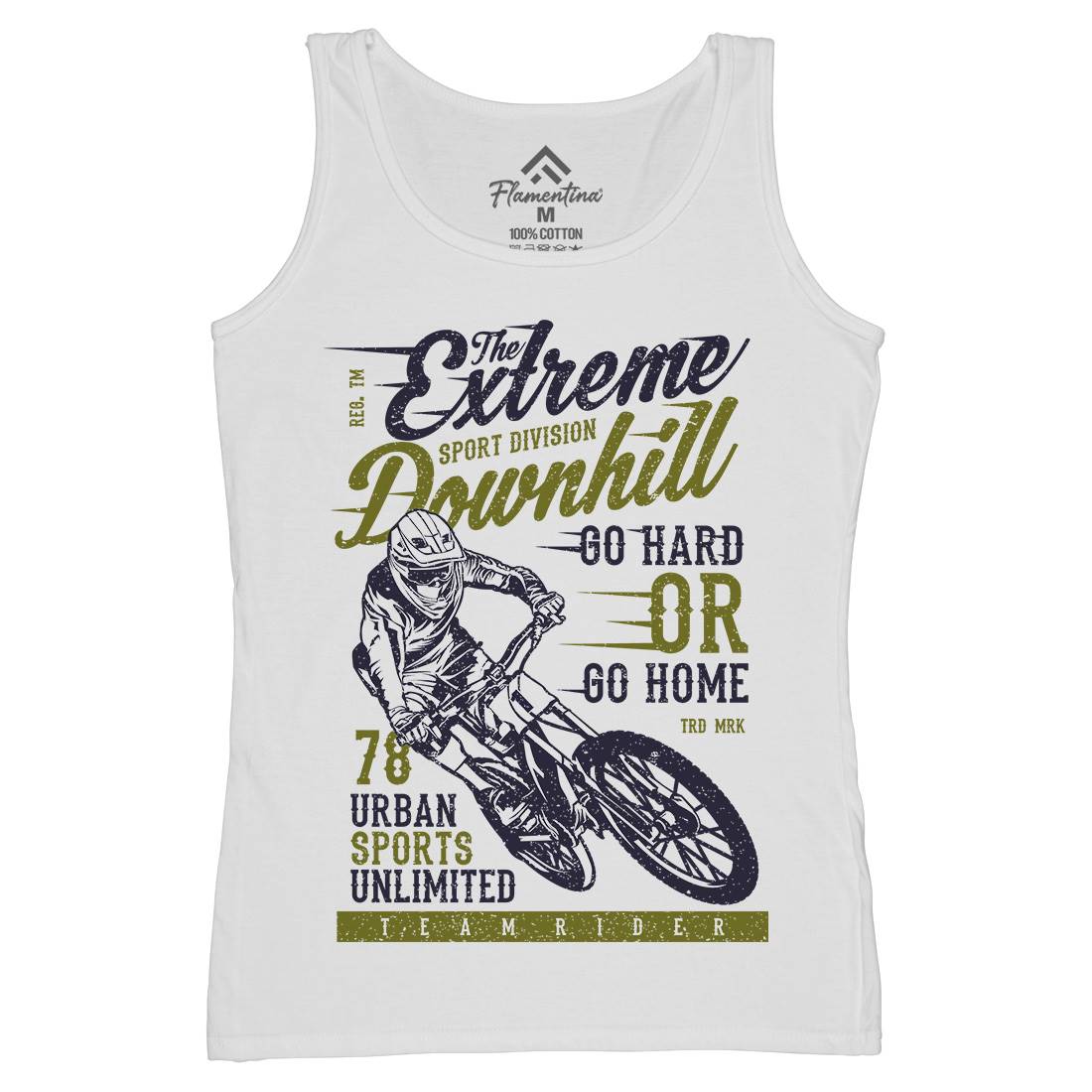 Extreme Downhill Womens Organic Tank Top Vest Bikes A772