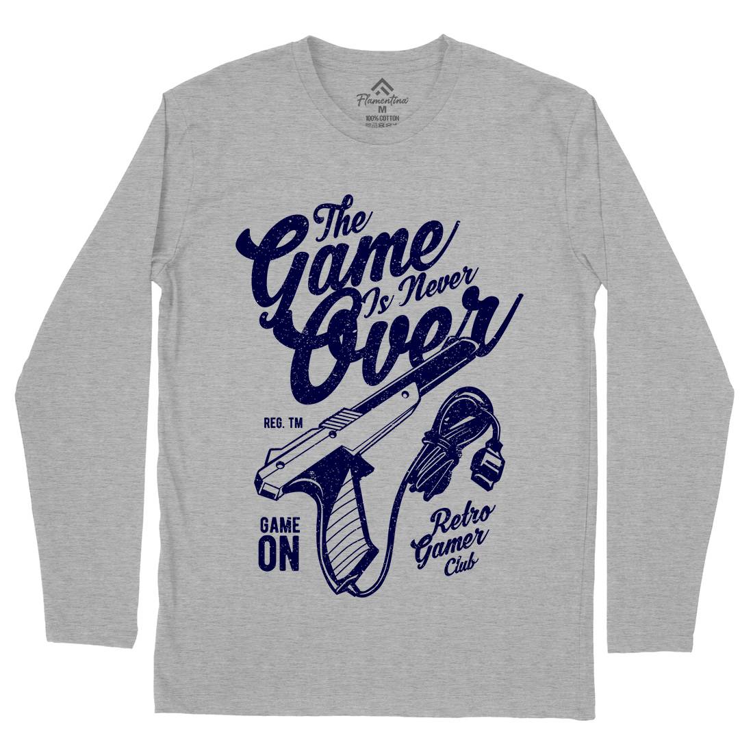 Game Is Never Over Mens Long Sleeve T-Shirt Geek A773