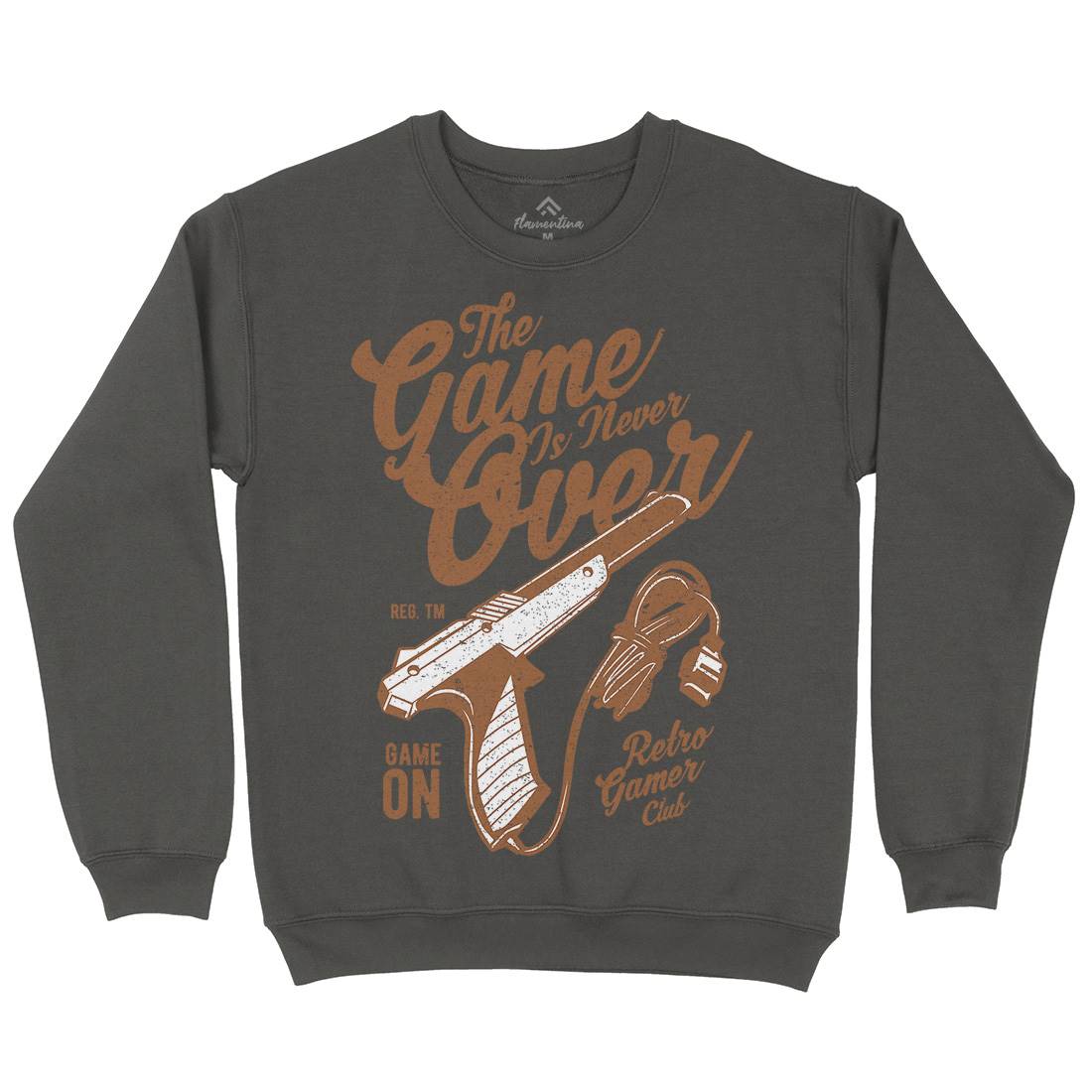 Game Is Never Over Kids Crew Neck Sweatshirt Geek A773