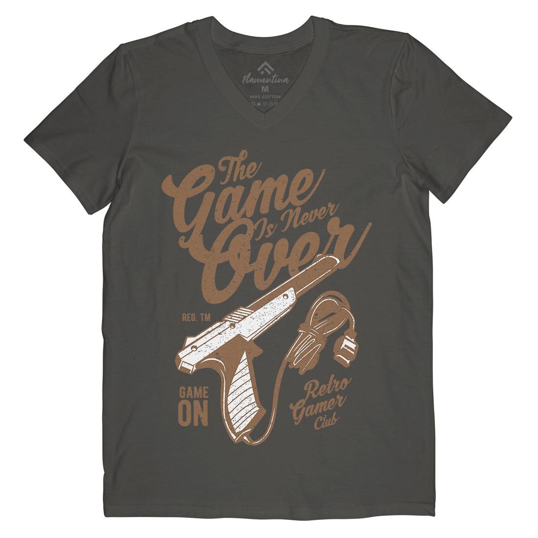 Game Is Never Over Mens V-Neck T-Shirt Geek A773