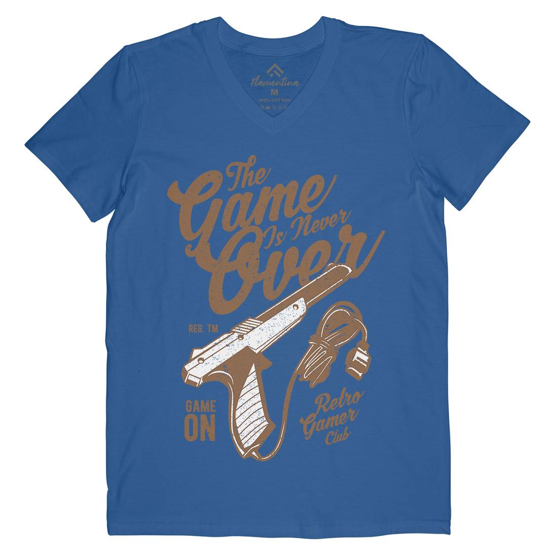 Game Is Never Over Mens V-Neck T-Shirt Geek A773