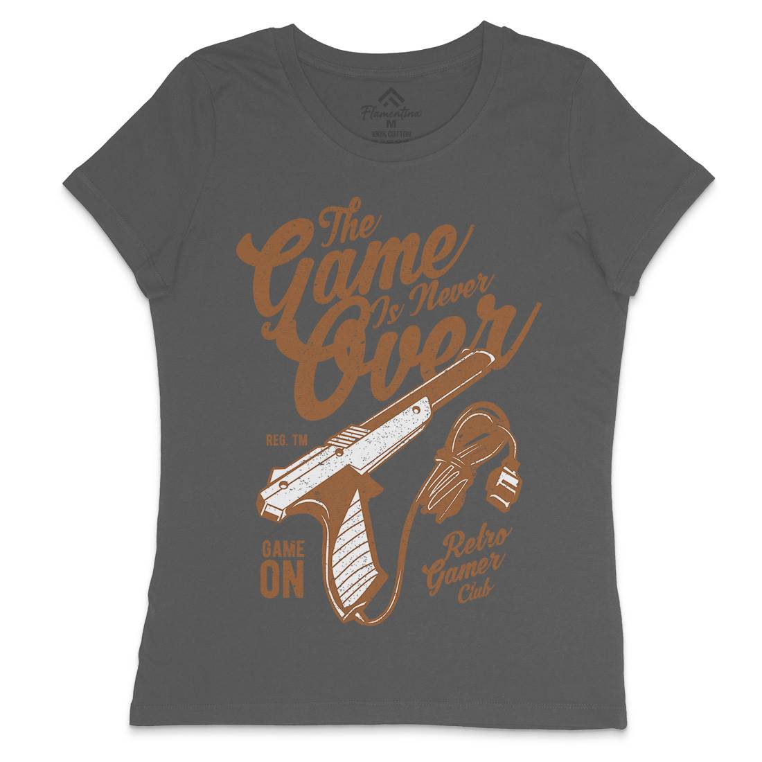 Game Is Never Over Womens Crew Neck T-Shirt Geek A773