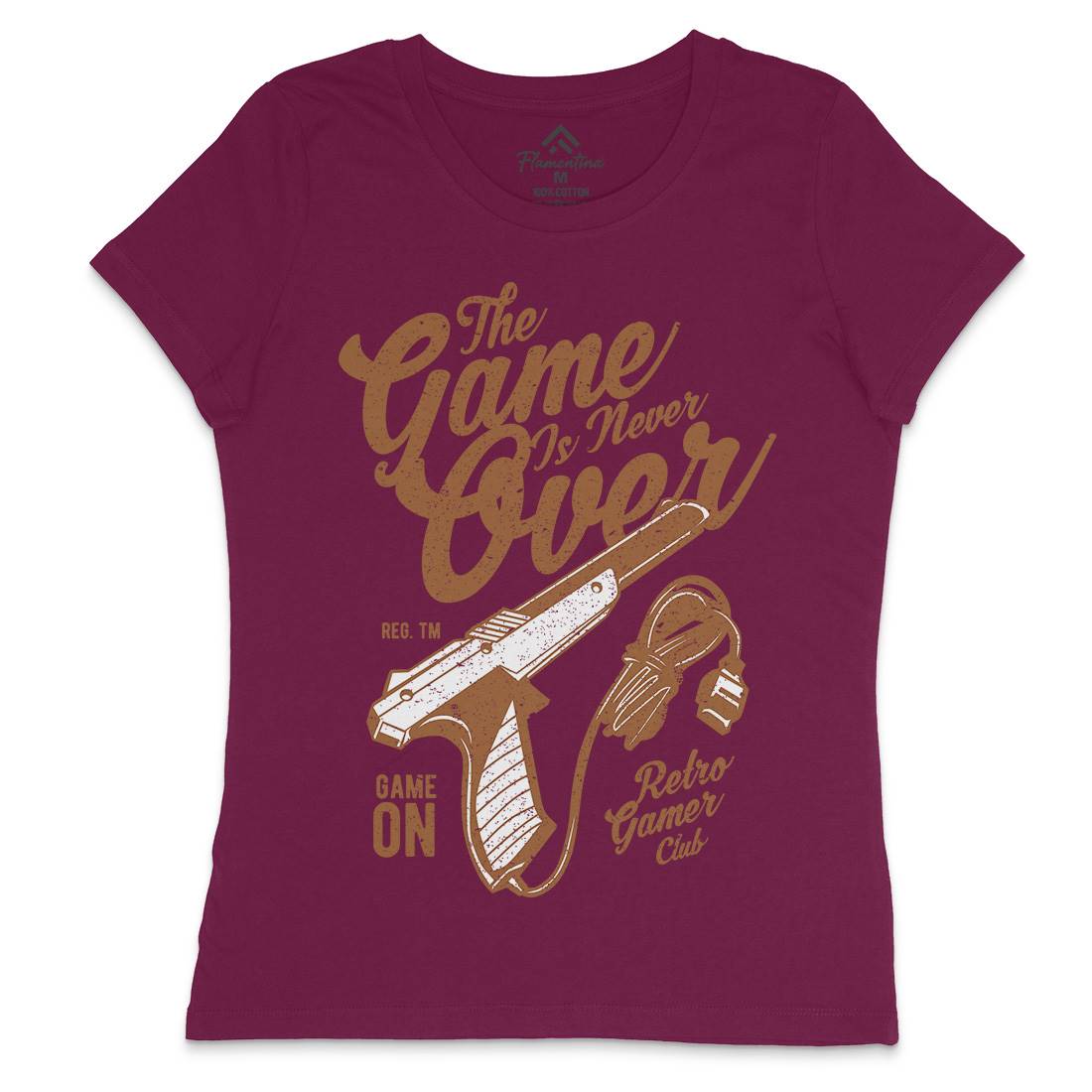Game Is Never Over Womens Crew Neck T-Shirt Geek A773