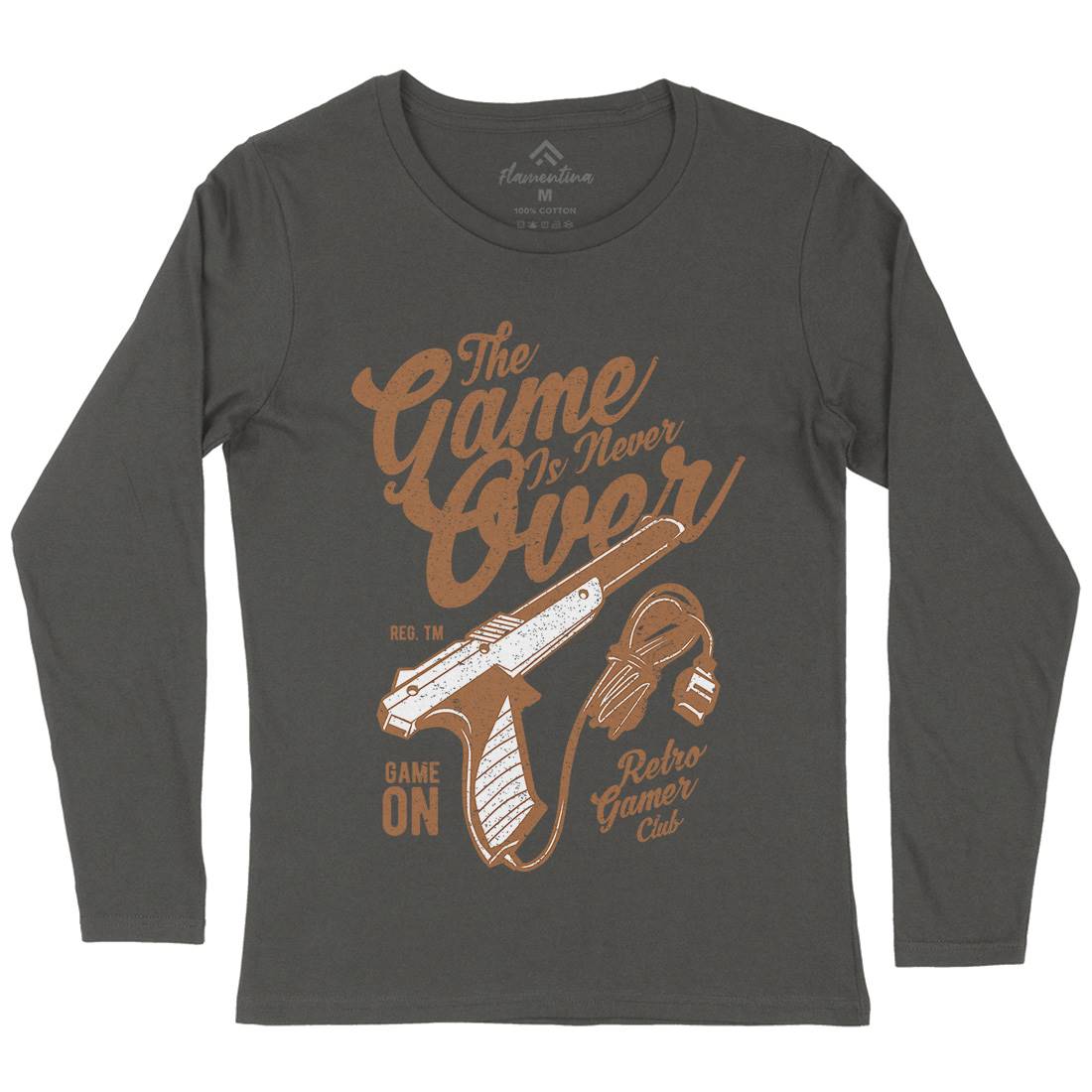 Game Is Never Over Womens Long Sleeve T-Shirt Geek A773