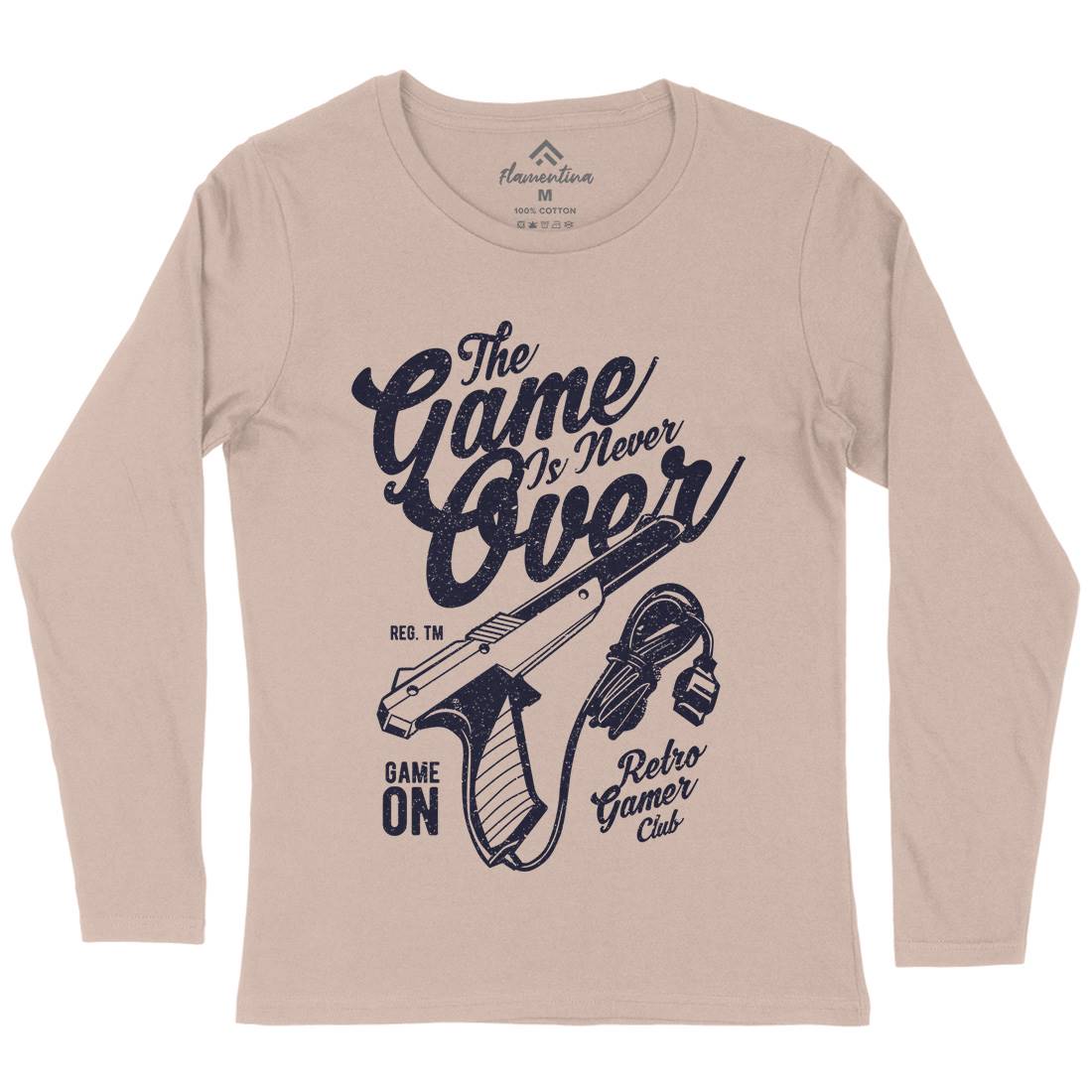 Game Is Never Over Womens Long Sleeve T-Shirt Geek A773