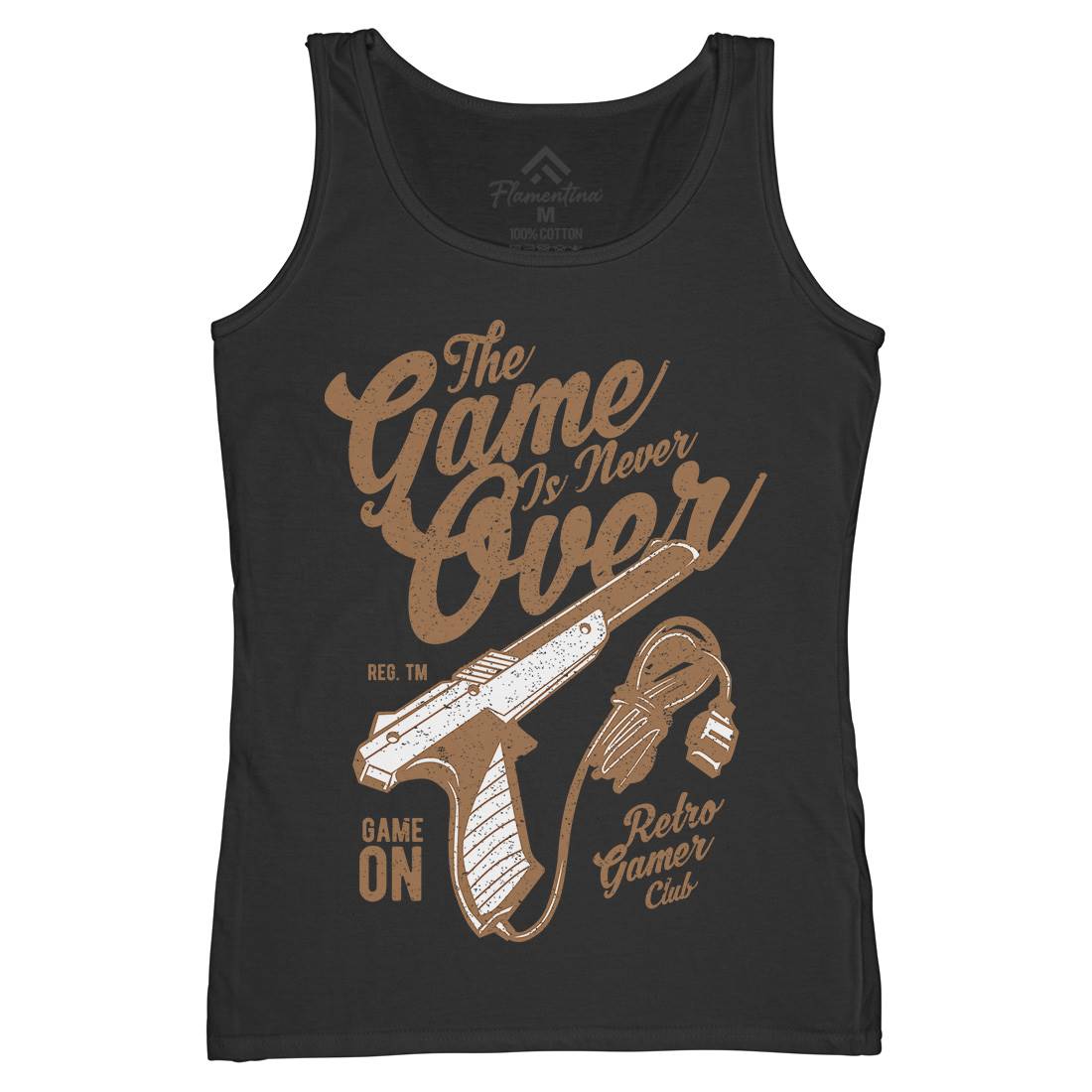 Game Is Never Over Womens Organic Tank Top Vest Geek A773