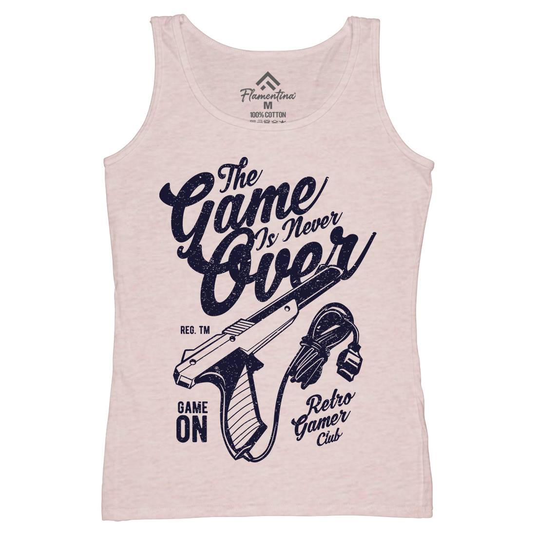 Game Is Never Over Womens Organic Tank Top Vest Geek A773