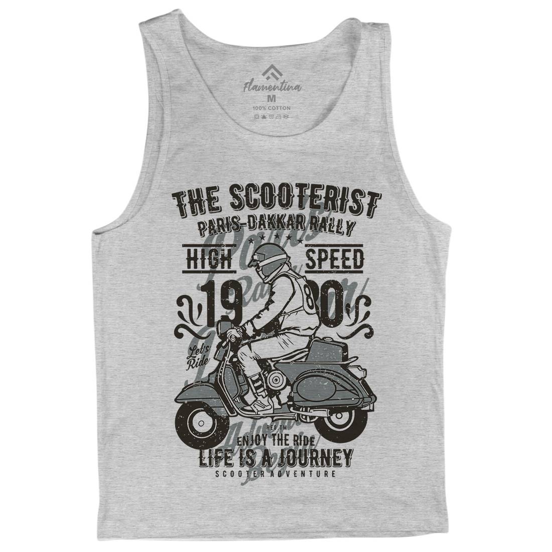 Scooterist 1980 Mens Tank Top Vest Motorcycles A774