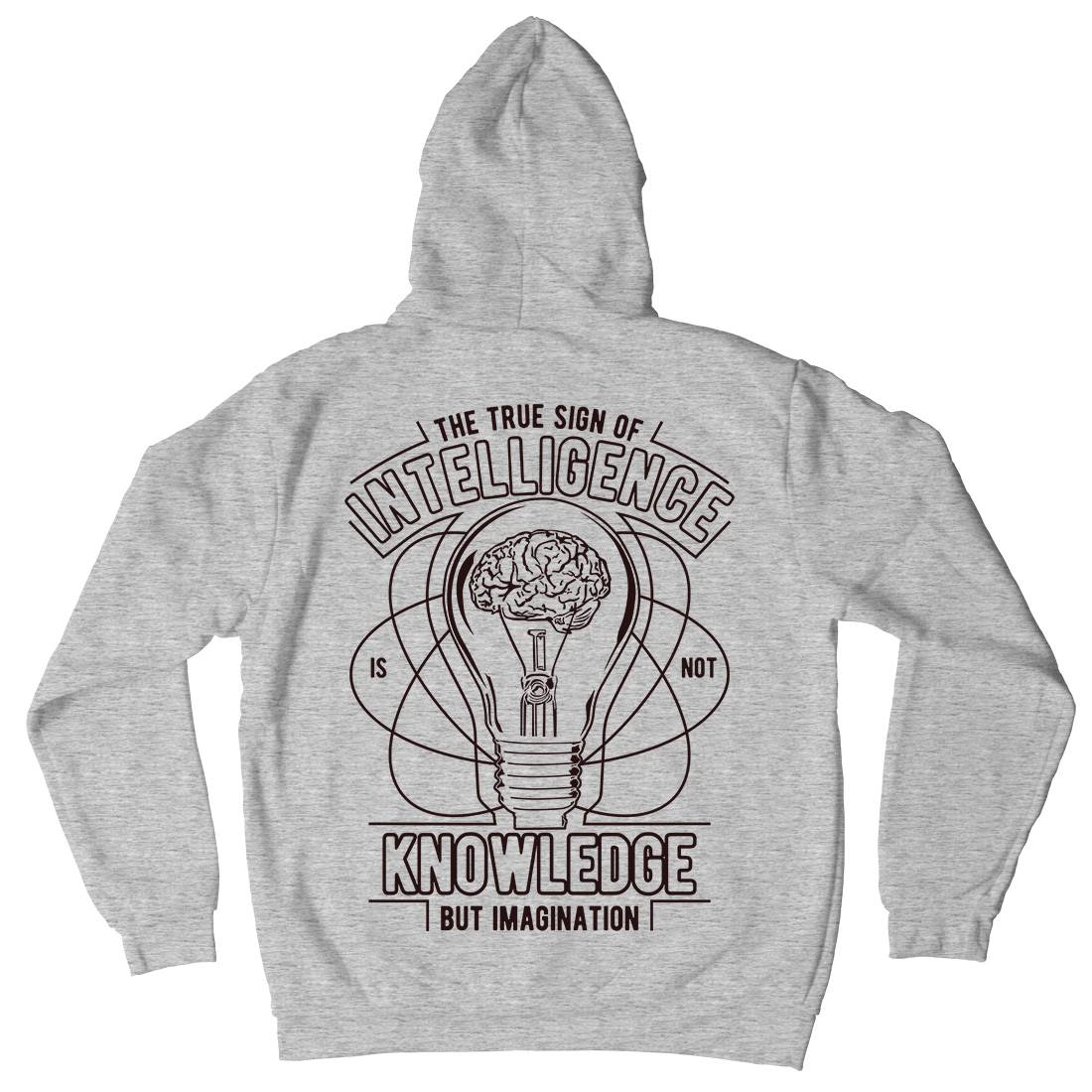 True Sign Of Intelligence Kids Crew Neck Hoodie Quotes A776