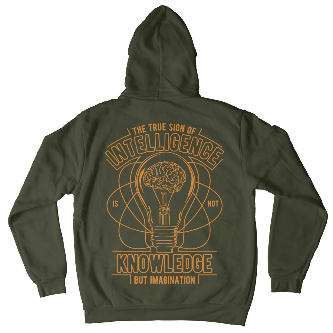 True Sign Of Intelligence Kids Crew Neck Hoodie Quotes A776