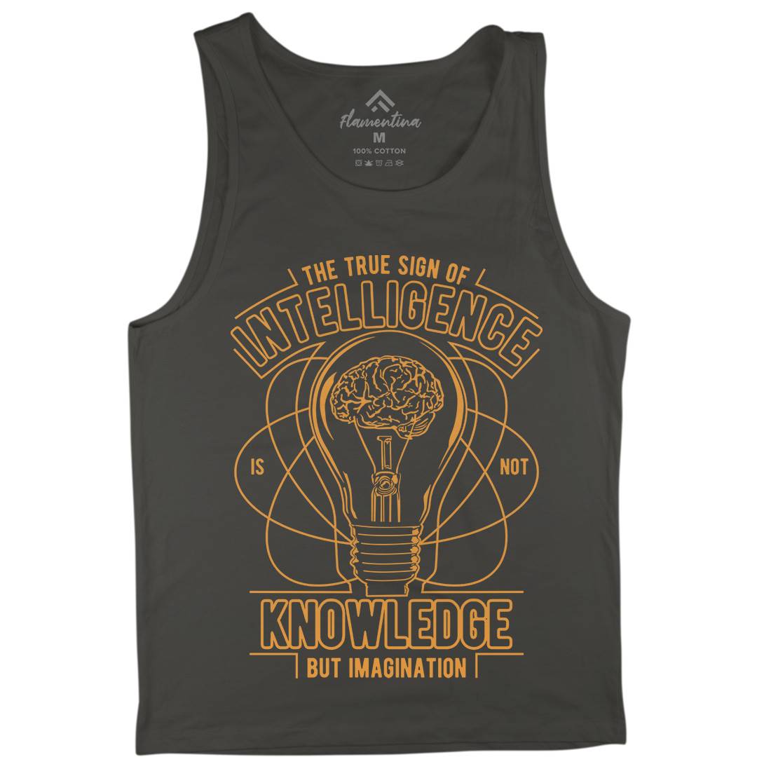 True Sign Of Intelligence Mens Tank Top Vest Quotes A776